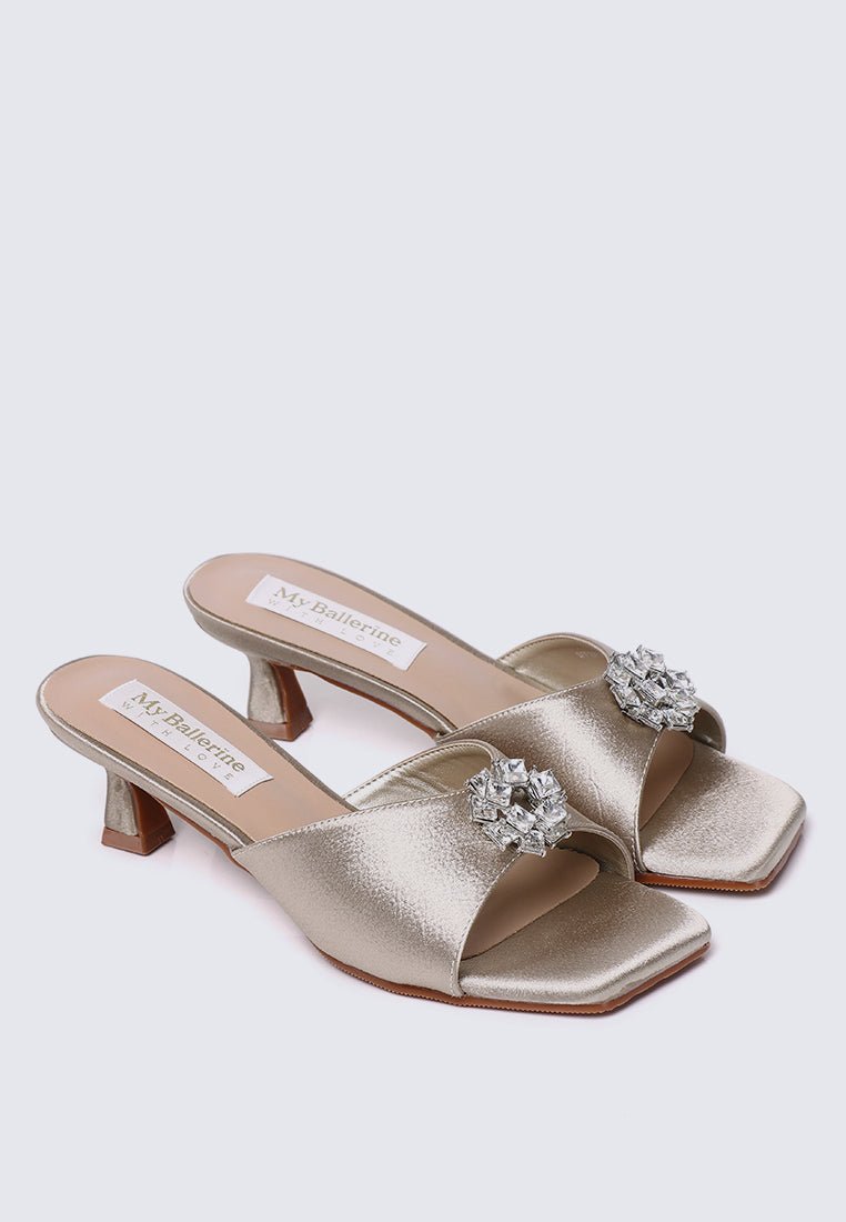 Vea Comfy Heels In ChampagneHeels - myballerine