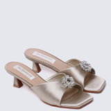 Vea Comfy Heels In ChampagneHeels - myballerine