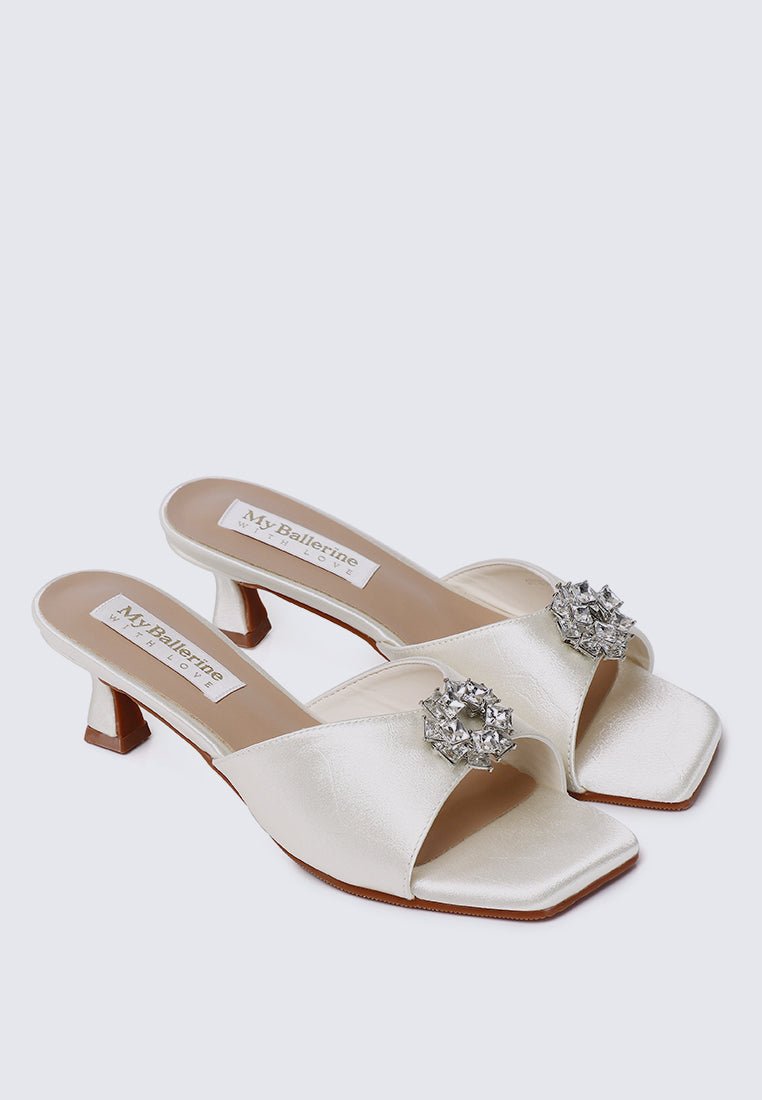 Vea Comfy Heels In IvoryHeels - myballerine