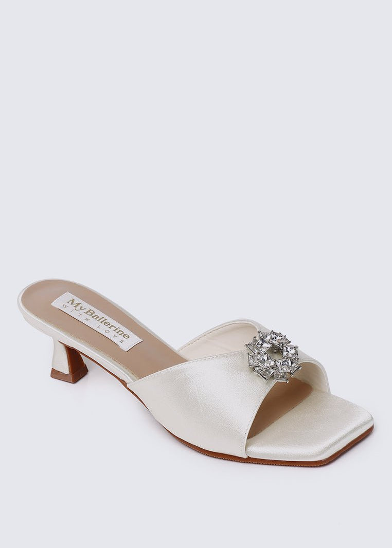 Vea Comfy Heels In IvoryHeels - myballerine