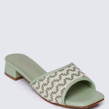 Vee Comfy Sandals In Sage GreenSandals - myballerine