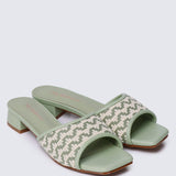 Vee Comfy Sandals In Sage GreenShoes - myballerine