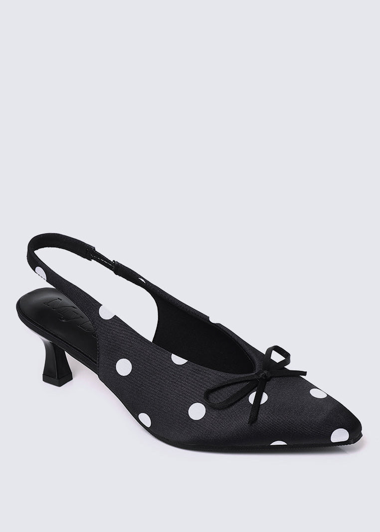 Velora Comfy Heels In BlackHeels - myballerine