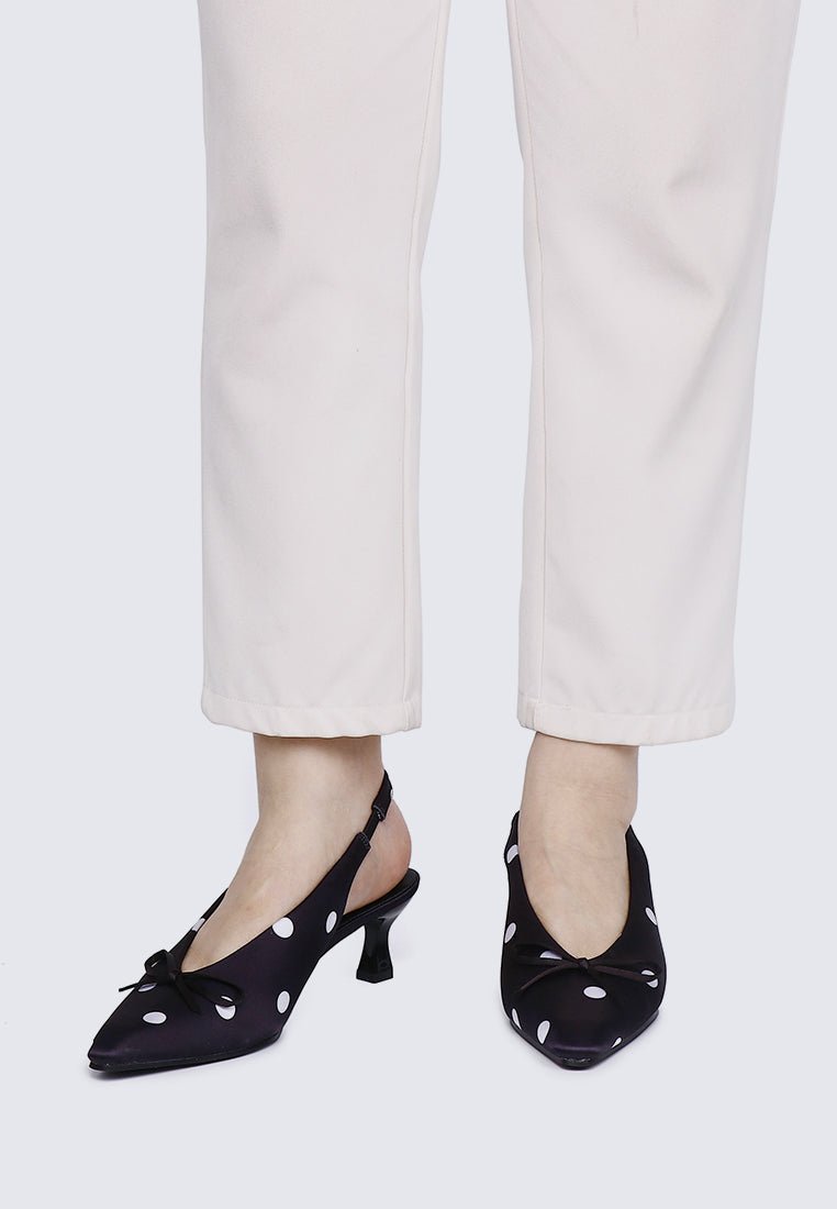 Velora Comfy Heels In BlackHeels - myballerine