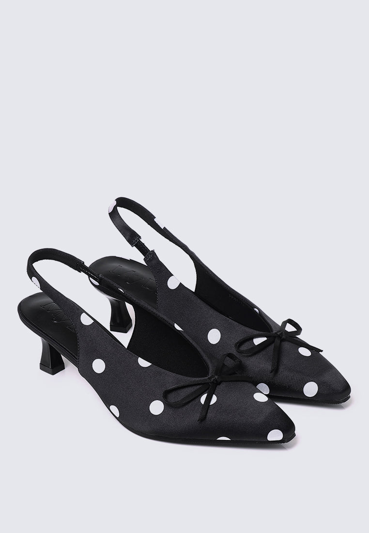 Velora Comfy Heels In BlackHeels - myballerine