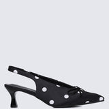 Velora Comfy Heels In BlackHeels - myballerine