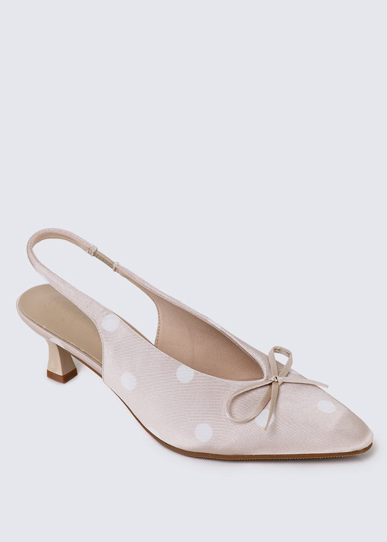 Velora Comfy Heels In NudeHeels - myballerine
