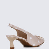 Velora Comfy Heels In NudeHeels - myballerine
