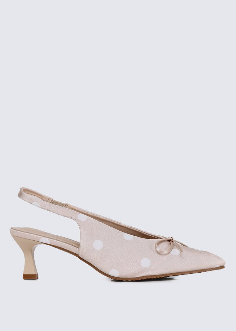 Velora Comfy Heels In NudeHeels - myballerine