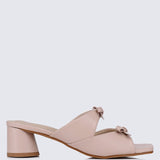 Venus Comfy Heels In NudeShoes - myballerine