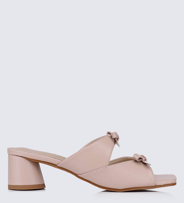 Venus Comfy Heels In NudeShoes - myballerine