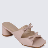 Venus Comfy Heels In NudeShoes - myballerine