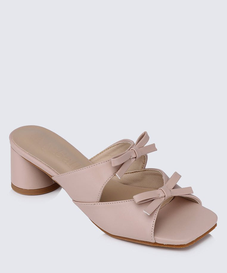 Venus Comfy Heels In NudeShoes - myballerine