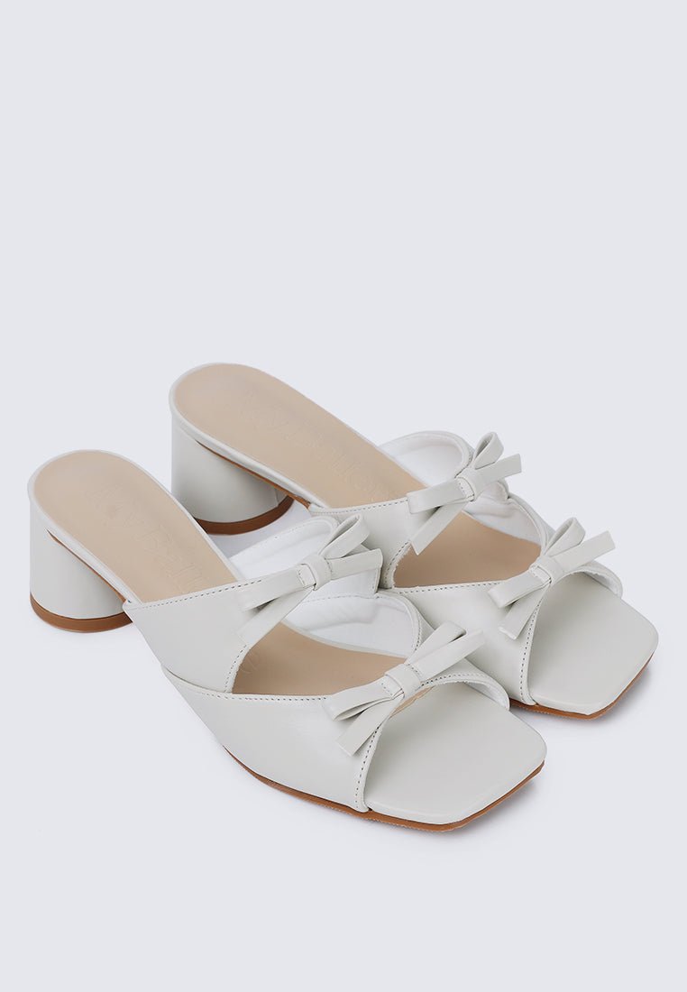Venus Comfy Heels In Off WhiteShoes - myballerine