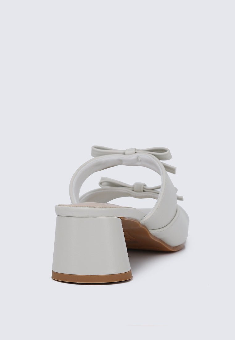 Venus Comfy Heels In Off WhiteShoes - myballerine