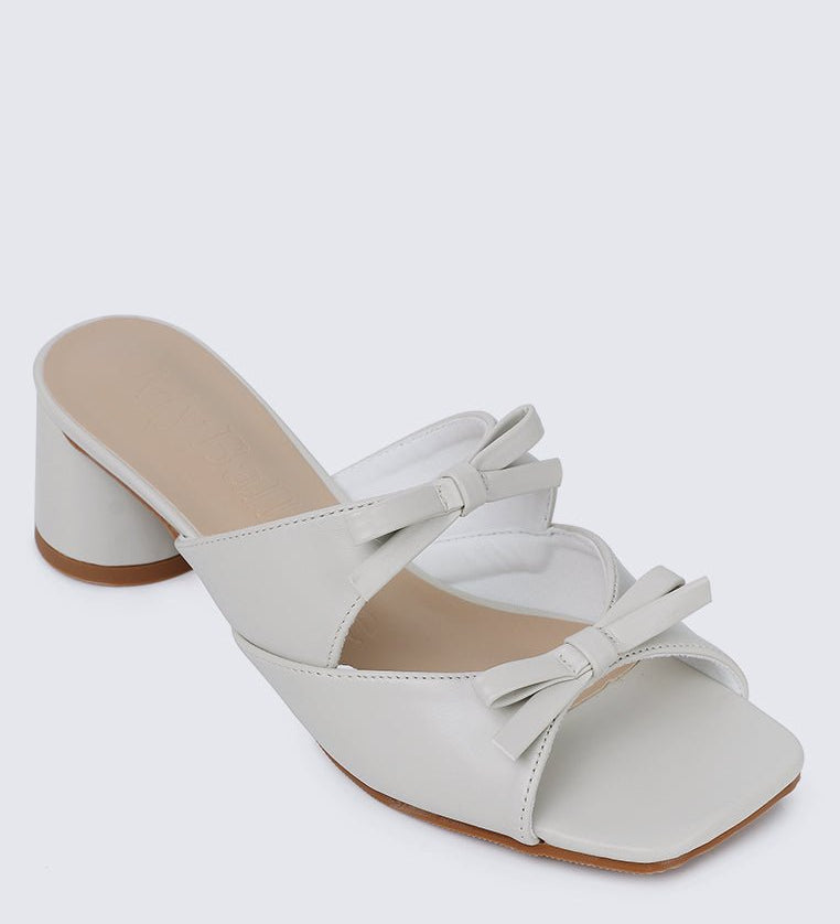 Venus Comfy Heels In Off WhiteShoes - myballerine