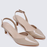 Vicky Comfy Heels In AlmondShoes - myballerine