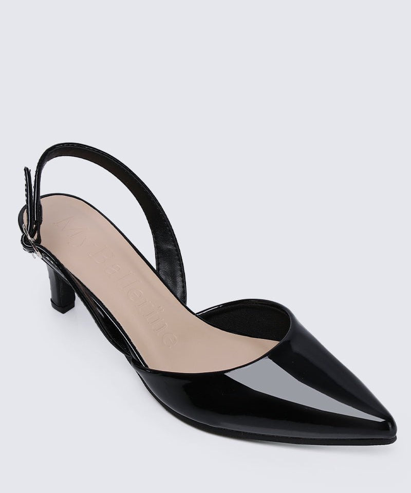 Vicky Comfy Heels In BlackShoes - myballerine
