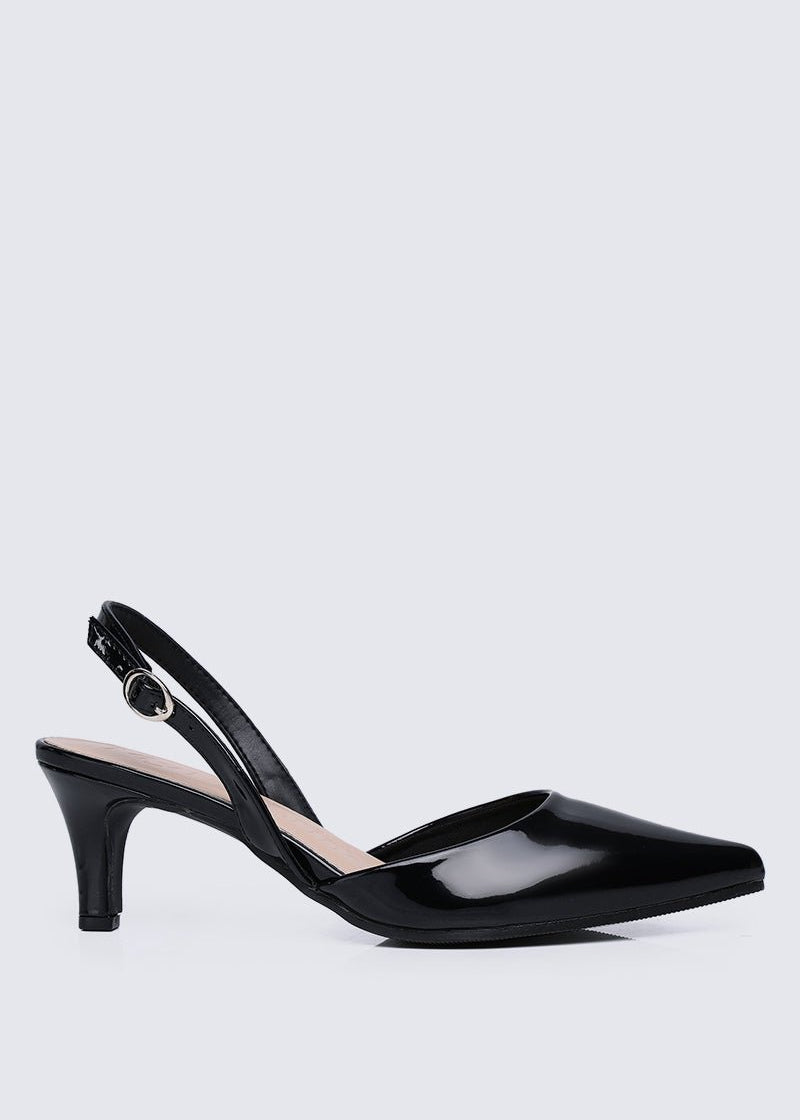 Vicky Comfy Heels In BlackShoes - myballerine