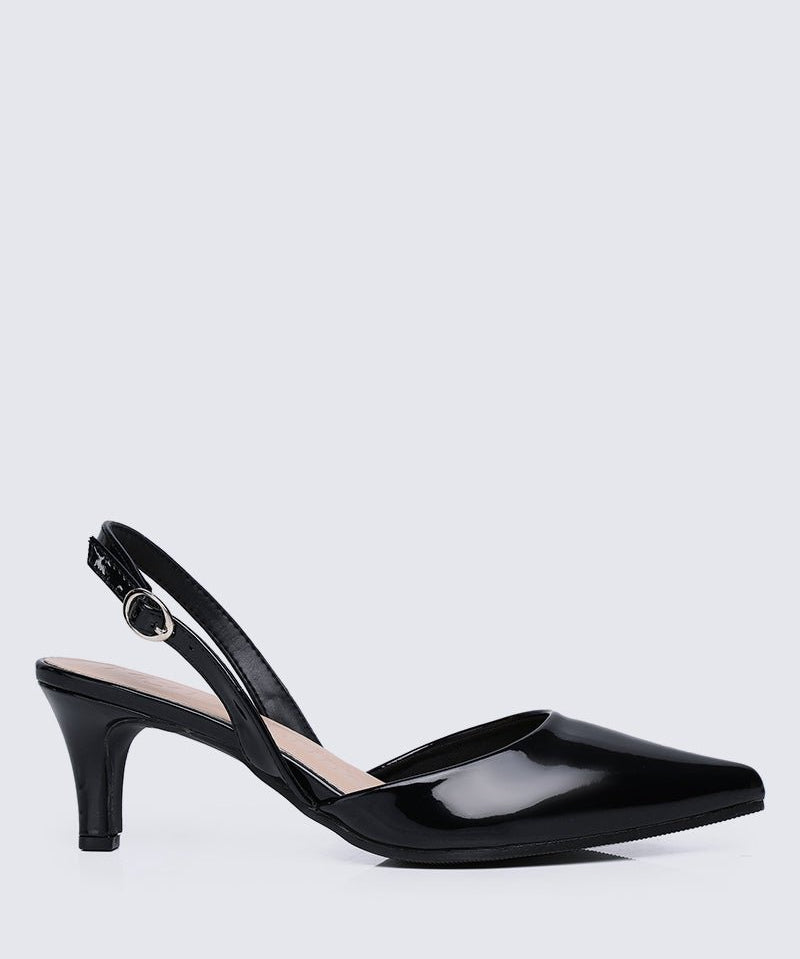 Vicky Comfy Heels In BlackShoes - myballerine
