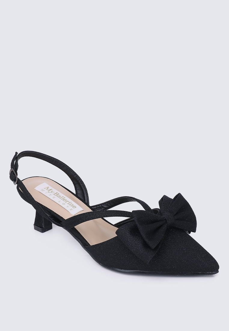 Viola Comfy Heels In BlackShoes - myballerine