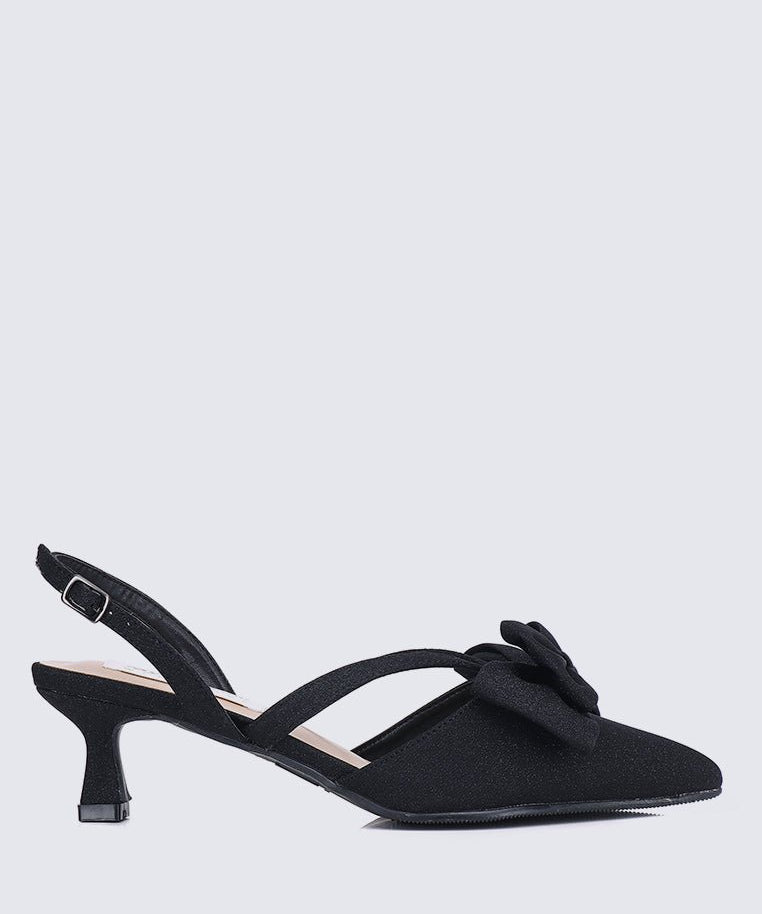 Viola Comfy Heels In BlackShoes - myballerine