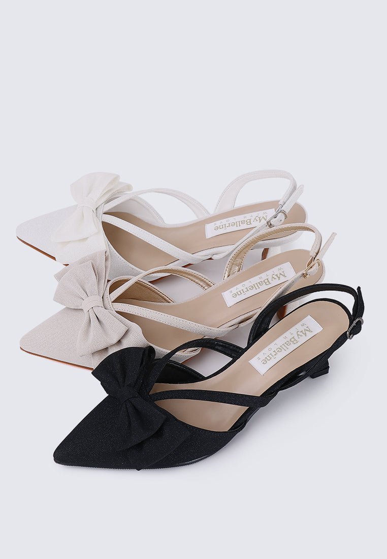 Viola Comfy Heels In BlackShoes - myballerine