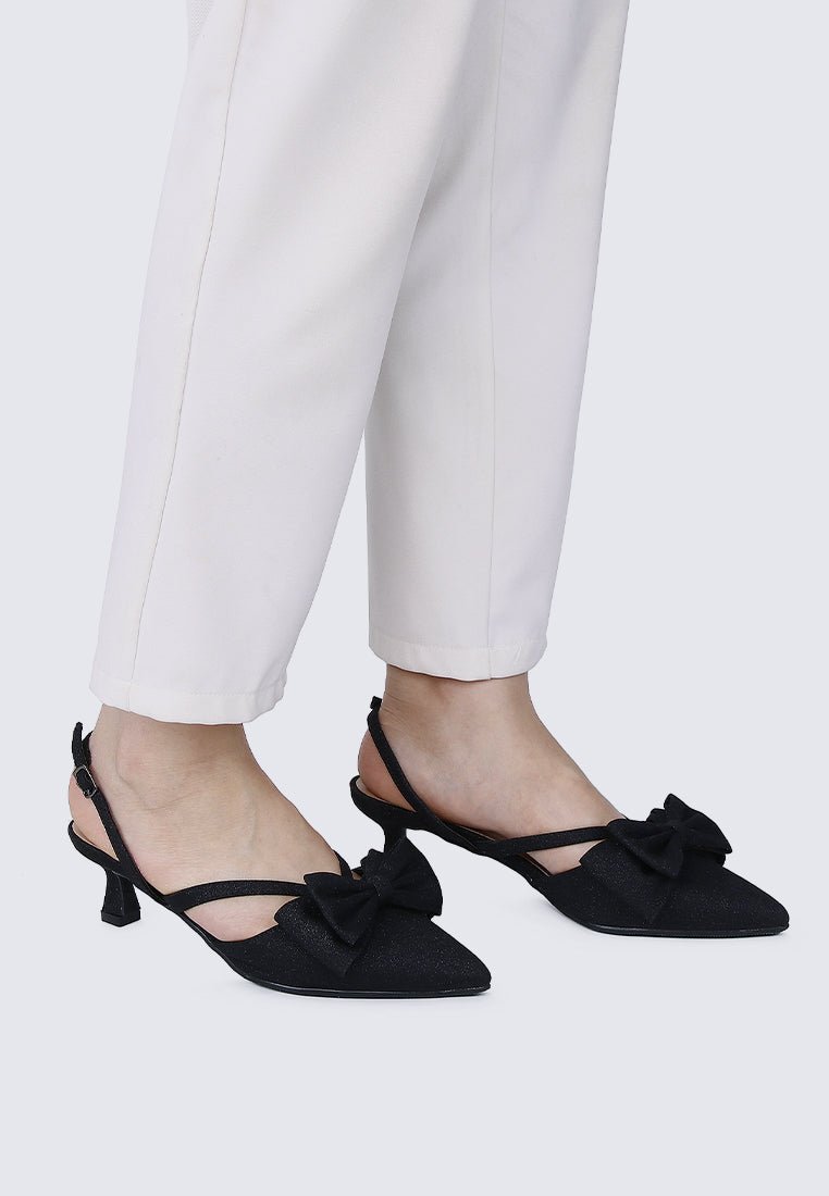Viola Comfy Heels In BlackShoes - myballerine