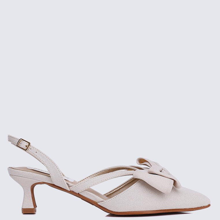 Viola Comfy Heels In NudeShoes - myballerine
