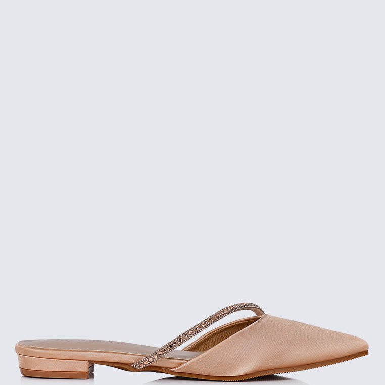 Vion Comfy Ballerina In ChampagneShoes - myballerine