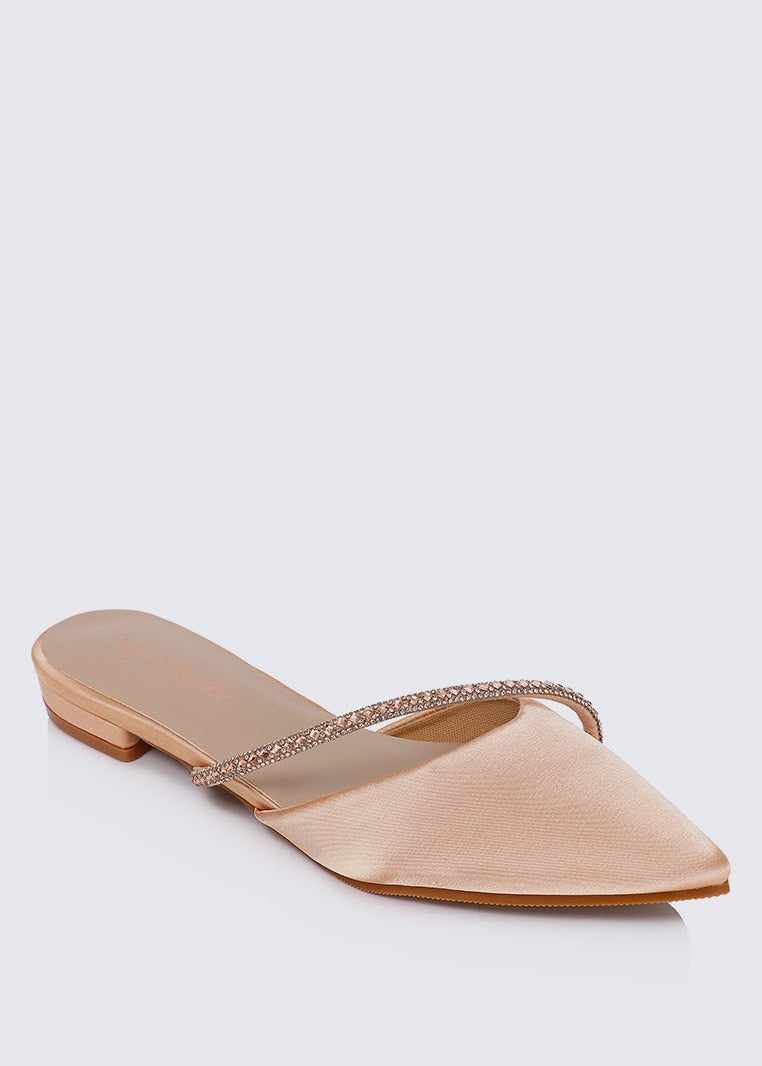 Vion Comfy Ballerina In ChampagneShoes - myballerine