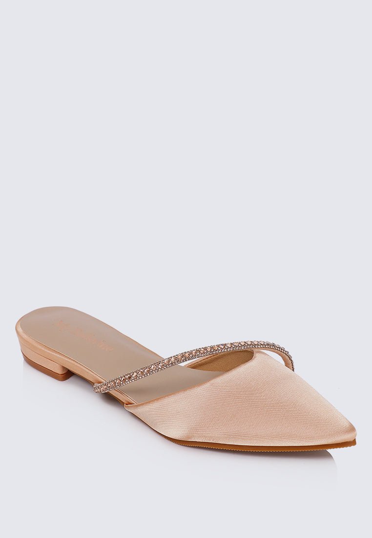 Vion Comfy Ballerina In ChampagneShoes - myballerine