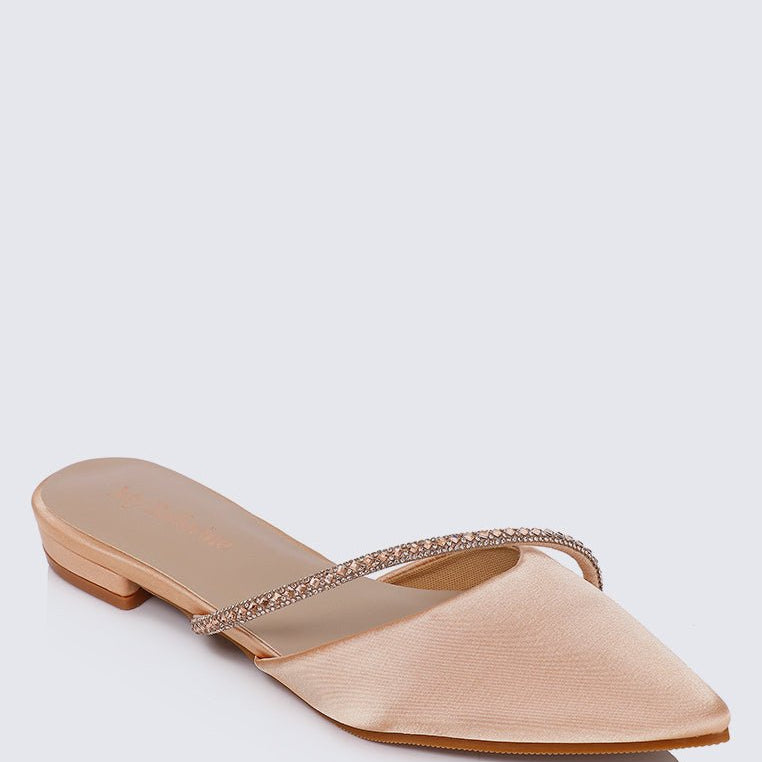 Vion Comfy Ballerina In ChampagneShoes - myballerine