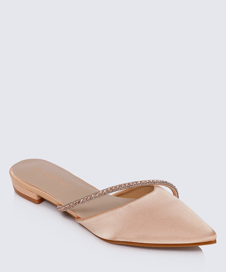 Vion Comfy Ballerina In ChampagneShoes - myballerine
