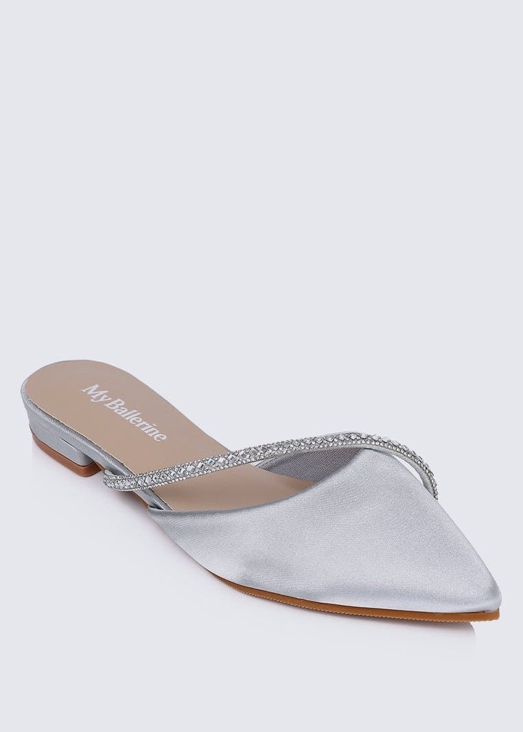 Vion Comfy Ballerina In SilverShoes - myballerine