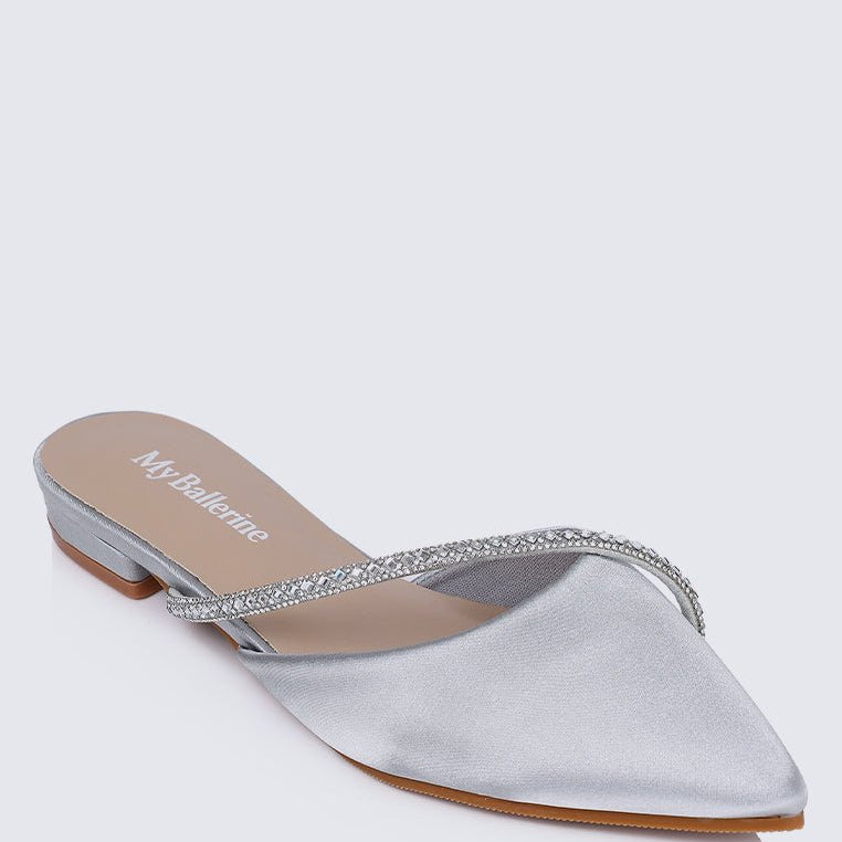 Vion Comfy Ballerina In SilverShoes - myballerine