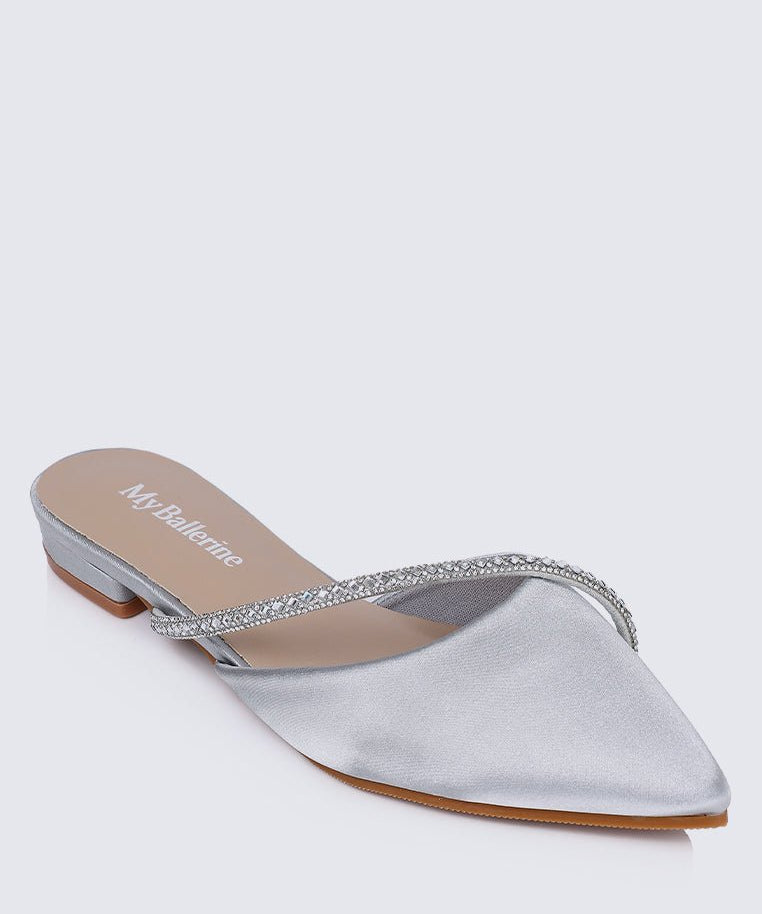Vion Comfy Ballerina In SilverShoes - myballerine