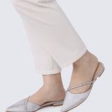 Vion Comfy Ballerina In SilverShoes - myballerine