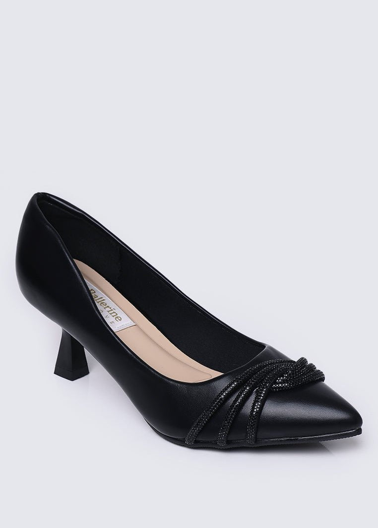 Virorica Comfy Pumps In BlackShoes - myballerine