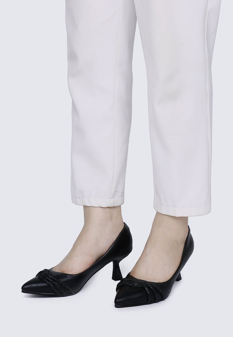 Virorica Comfy Pumps In BlackShoes - myballerine
