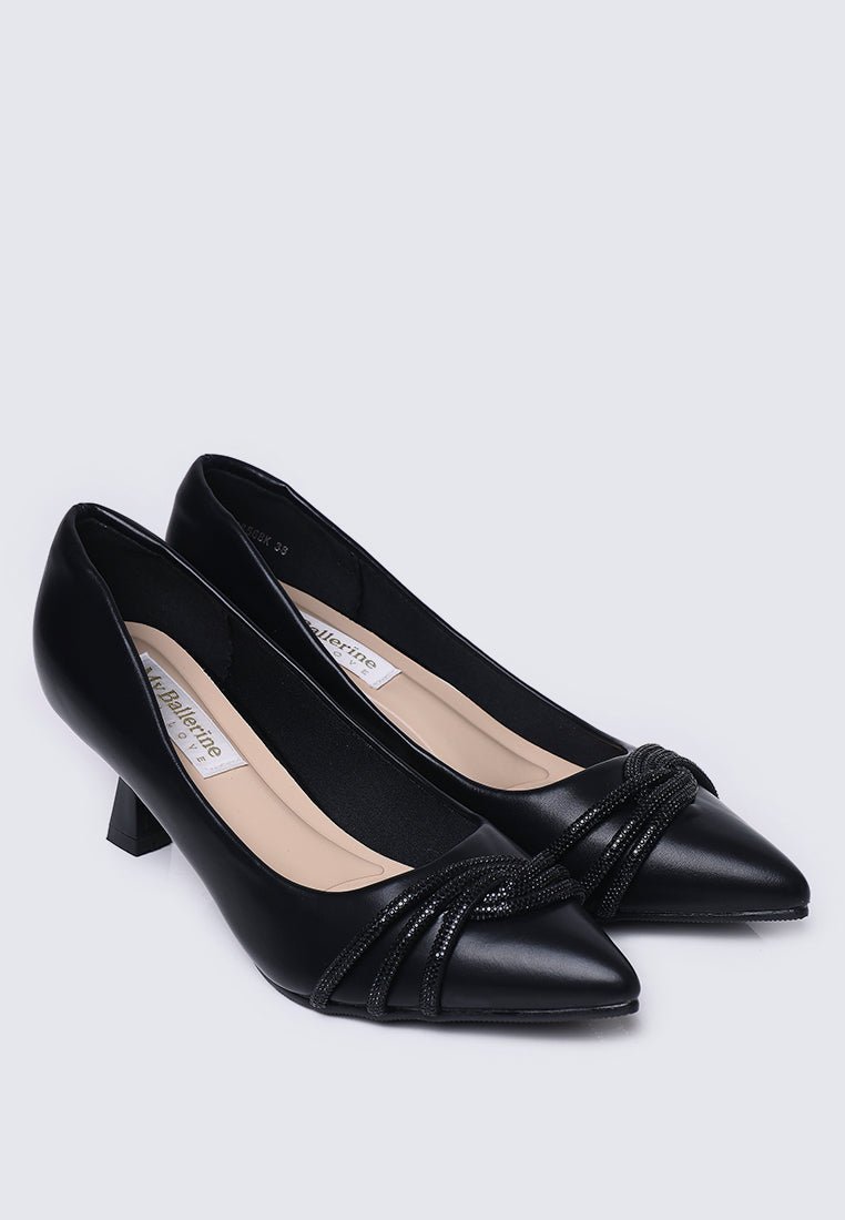 Virorica Comfy Pumps In BlackShoes - myballerine