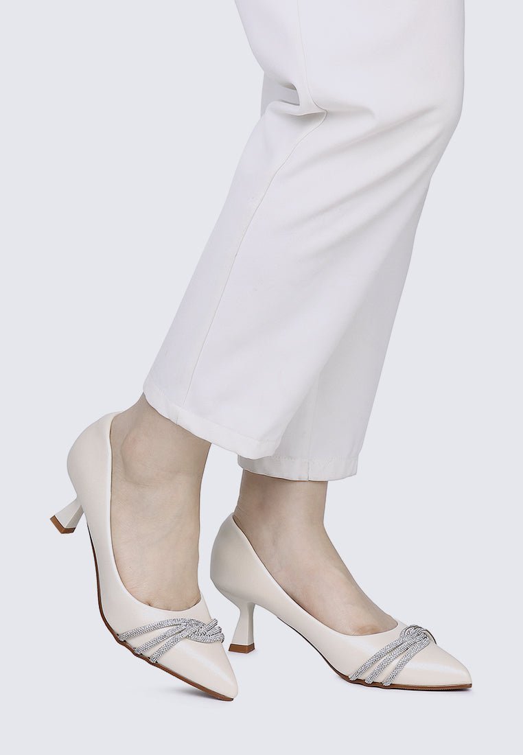 Virorica Comfy Pumps In IvoryPumps - myballerine