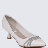 Virorica Comfy Pumps In IvoryShoes - myballerine