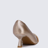 Virorica Comfy Pumps In Rose GoldShoes - myballerine