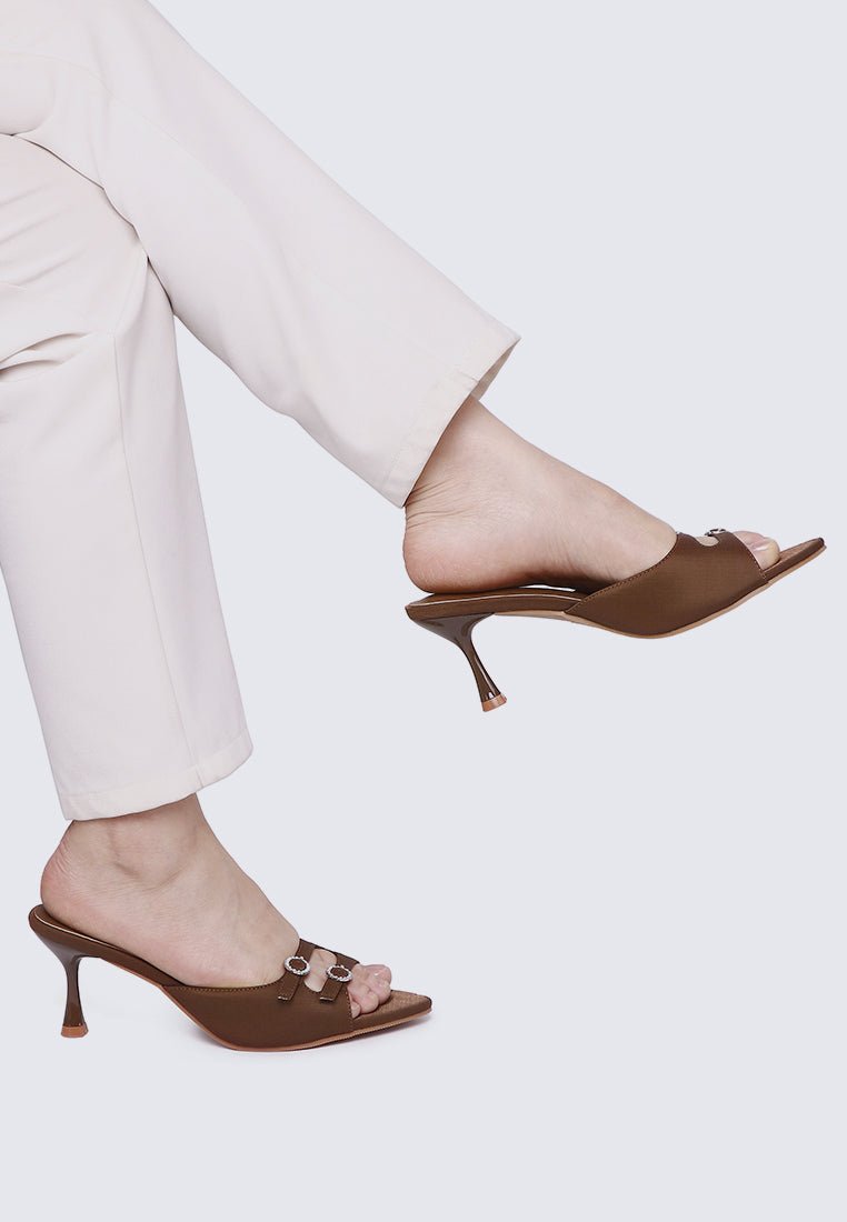 Vivara Comfy Heels In CoffeeHeels - myballerine