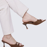 Vivara Comfy Heels In CoffeeHeels - myballerine