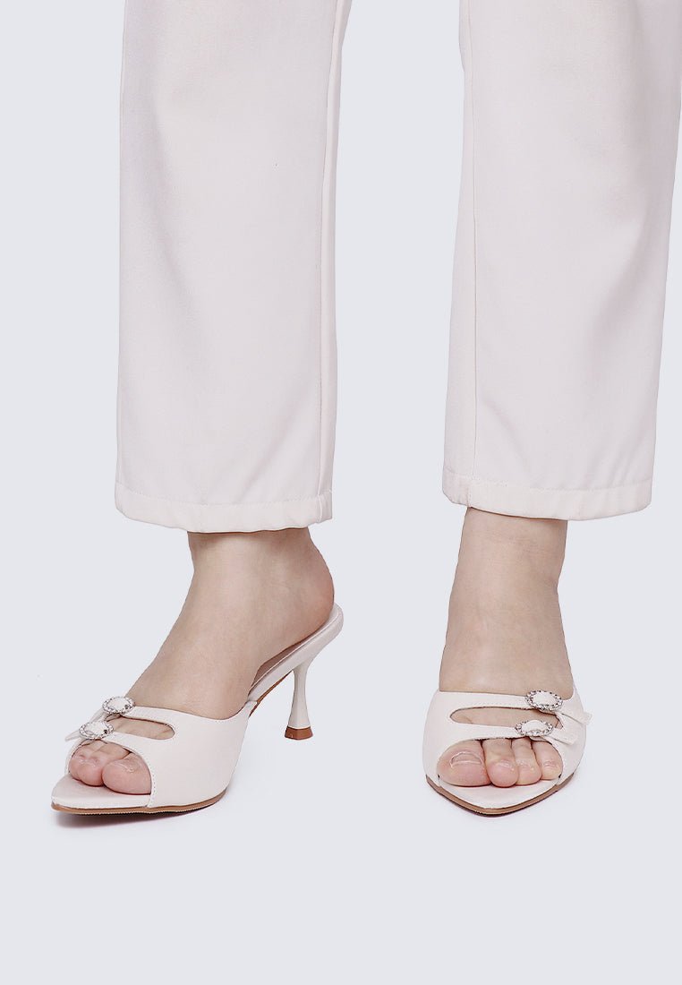 Vivara Comfy Heels In IvoryHeels - myballerine