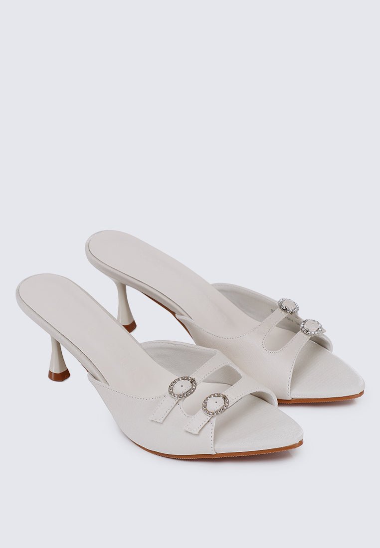 Vivara Comfy Heels In IvoryHeels - myballerine