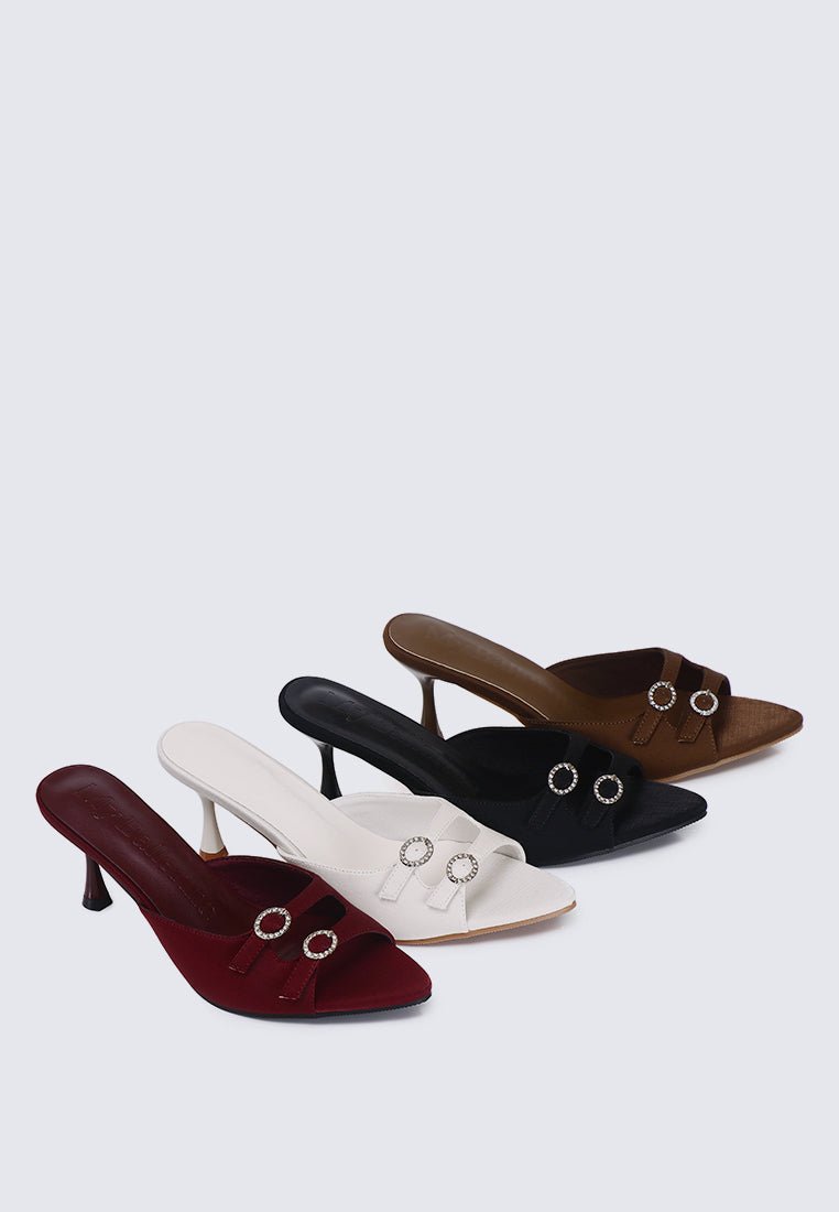 Vivara Comfy Heels In MaroonHeels - myballerine