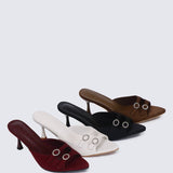 Vivara Comfy Heels In MaroonHeels - myballerine